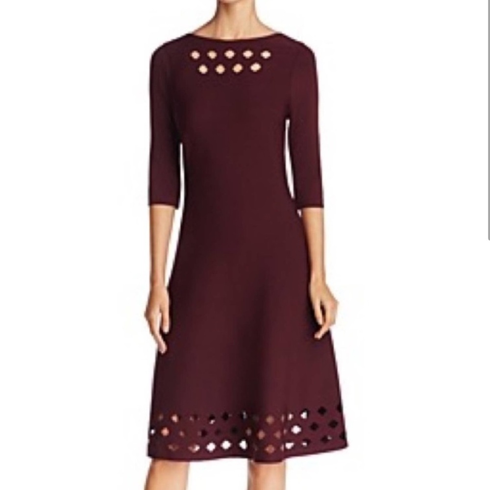 Nic + Zoe  Time Out Twirl 3/4-Sleeve Cutout dress